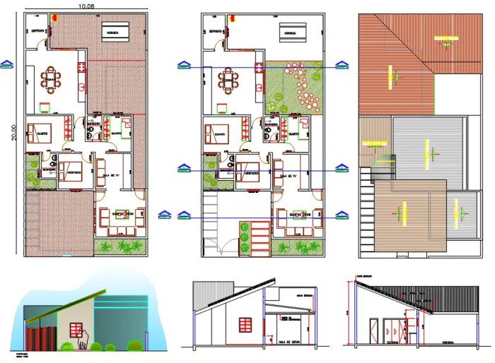 Desain Rumah Ukuran 10×20 2 Lantai