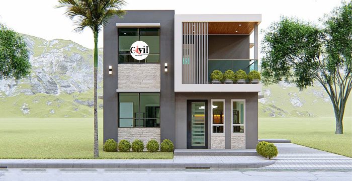 Desain Rumah Modern Minimalis 2 Lantai 2018