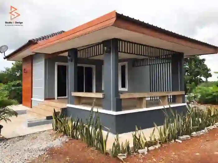 Desain rumah tanah 84