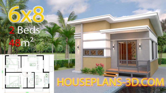 Desain rumah minimalis ukuran 6 x 8