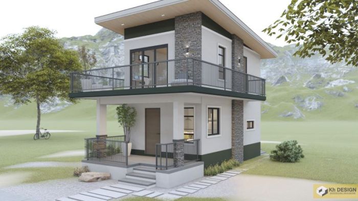 Desain rumah type 48 2 lantai