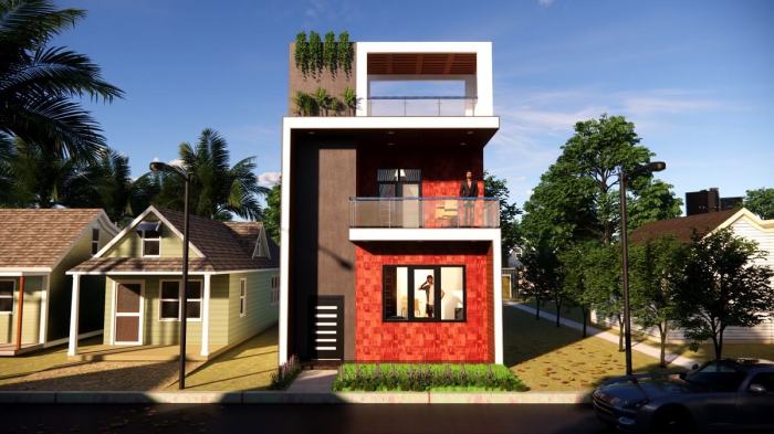 Desain rumah ukuran tanah 20x20