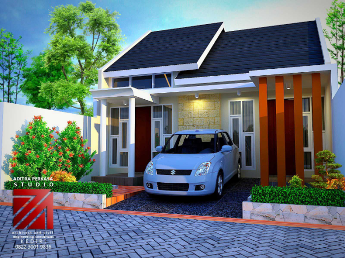 Desain rumah ukuran 8x15 2 lantai