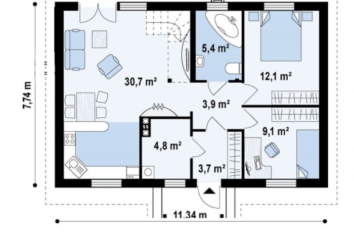 Desain Rumah Type 70 1 Lantai Panduan Lengkap