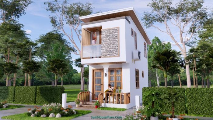 Desain rumah ukuran 10x20 2 lantai